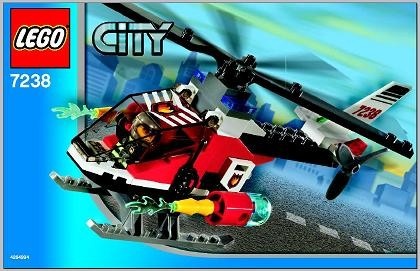 INS7238-G 7238 BOUWBESCHRIJVING- Fire Helicopter gebruikt *