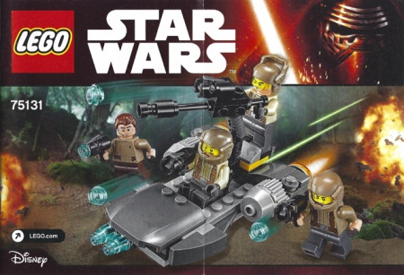 INS75131 75131 BOUWBESCHRIJVING- Resistance Trooper Battle Pack NIEUW *