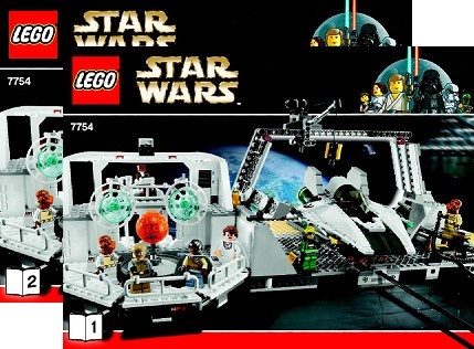 INS7754-G 7754 BOUWBESCHRIJVING- Home One Mon Calamari Cruiser gebruikt *LOC RBSW