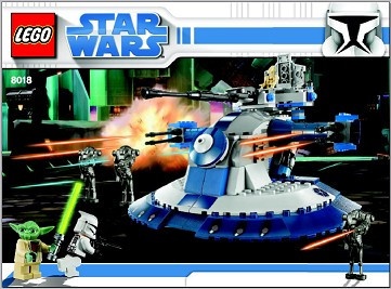 INS8018-G 8018 BOUWBESCHRIJVING- Armored Assault Tank (AAT) gebruikt *LOC RBSW