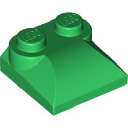 LEGO 47457-6 Steen 2x2x 2/3 twee noppen, gebogen einde (kikker) groen NIEUW *4218697