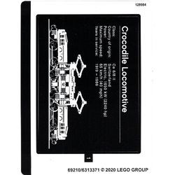 10277stk01 STICKER 10277 Crocodile Locomotive NIEUW *0S0000