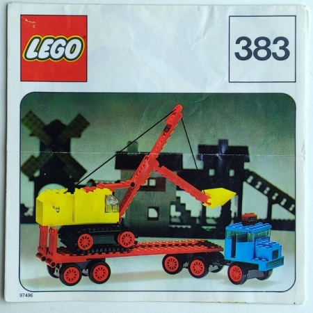 INS383-G 383 BOUWBESCHRIJVING Truck with Excavator gebruikt *LOC RB