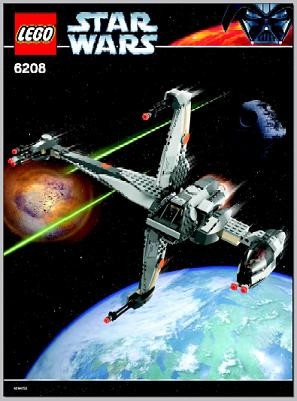 INS6208-G 6208 BOUWBESCHRIJVING- B-Wing Fighter gebruikt *LOC RBSW