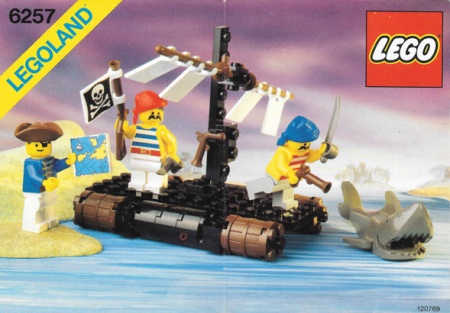 INS6257-G 6257 BOUWBESCHRIJVING- Castaway's Raft gebruikt *LOC RBL