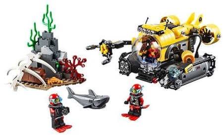 set 60092-G - Town: Deep Sea Submarine- gebruikt