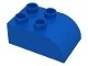 2302-7G DUPLO steen 2x3 afgerond blauw gebruikt *