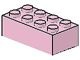 3001-23 Steen 2x4 roze (klassiek) NIEUW *5K0000