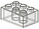 3002-12G Steen 2x3 (Helder) transparant gebruikt *5K0000