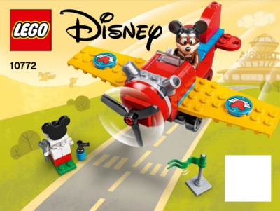 INS10772 10772 BOUWBESCHRIJVING Mickey Mouse's Propellor Plane NIEUW *