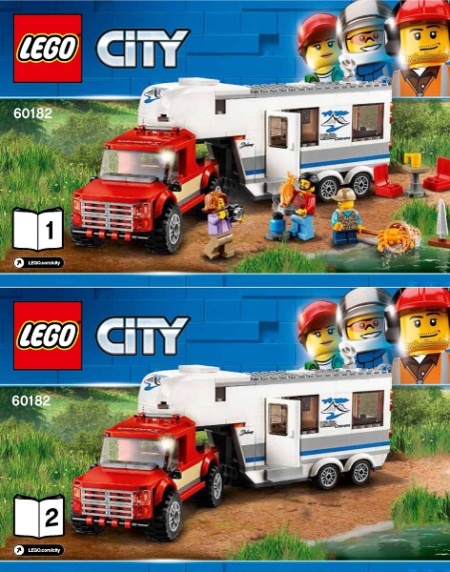 INS60182 60182 BOUWBESCHRIJVING- Pickup&Caravan NIEUW *