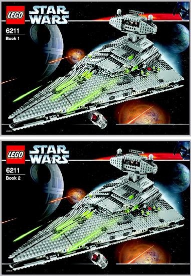 INS6211-G 6211 BOUWBESCHRIJVING- Imperial Star Destroyer (2 boekjes) gebruikt *LOC RBSW