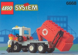 INS6668-G 6668 BOUWBESCHRIJVING- Recycle Truck MET GAATJES gebruikt *LOC RBS