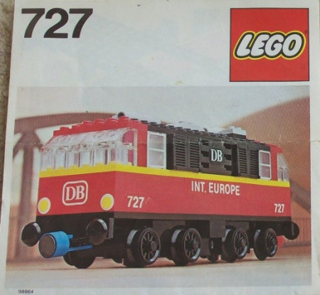 INS727-1-Gb 727 BOUWBESCHRIJVING 12V Locomotief MET GAATJES gebruikt *LOC RB