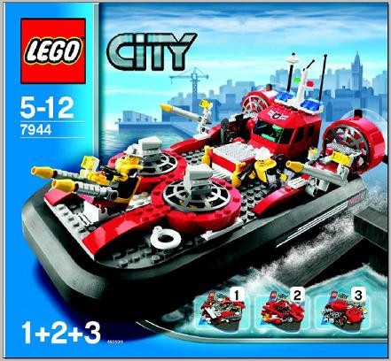 INS7944-G 7944 BOUWBESCHRIJVING- Fire Hovercraft (3 delen, 1 boekje) gebruikt *