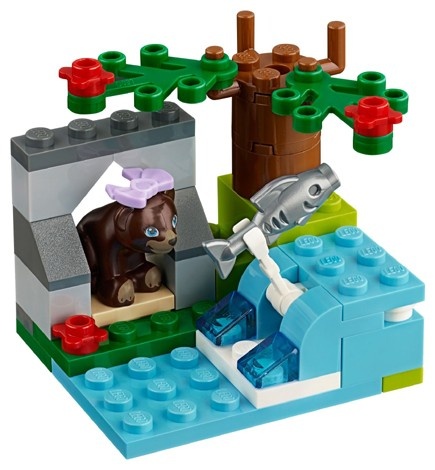 Set 41046-G - Friends: Brown Bear's River D/H/97%- gebruikt