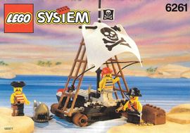 Set 6261-G - Pirates: Raft Raiders H/97-100%- gebruikt