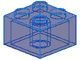 3003-14 Steen 2x2 transparant donkerblauw NIEUW *5K0000