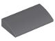 88930-85 Dakpan gebogen 2x4x2/3 geen noppen, MET bodemtubes grijs, donker (blauwachtig) NIEUW *1L10-3