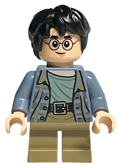 hp316 HP Harry Potter, zandblauwe jas, lachend NIEUW *0M0000