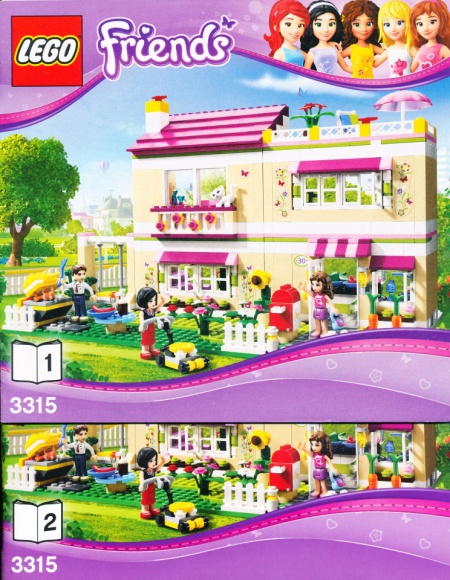 INS3315 3315 BOUWBESCHRIJVING- Friends: Olivia's House NIEUW *LOC BE