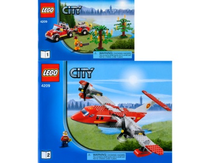 INS4209-G 4209 BOUWBESCHRIJVING- Fire Plane (2 boekjes) gebruikt *