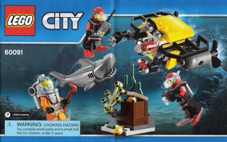 INS60091-G 60091 BOUWBESCHRIJVING- Deep Sea Starter Set gebruikt *