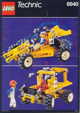 INS8840-G 8840 BOUWBESCHRIJVING- Rally Shock n'Roll Racer gebruikt *