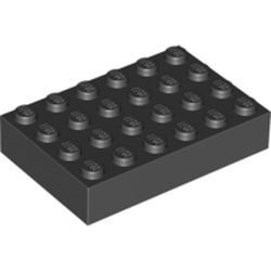 2356-11G Steen 4x6 zwart gebruikt *5K0000