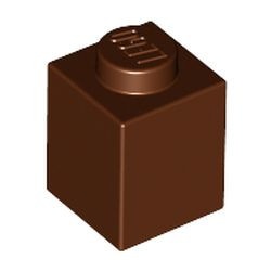 3005-88 Steen 1x1 bruin, roodachtig NIEUW *1L001