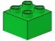 3437-36 DUPLO steen 2x2 (LET OP: DUPLO IS VRIJWEL ALTIJD PAKKETPOST) groen, helder NIEUW *