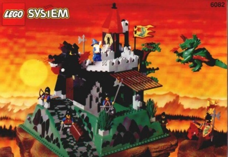 INS6082-G 6082 BOUWBESCHRIJVING- Fire Breathing Fortress gebruikt *LOC RBS