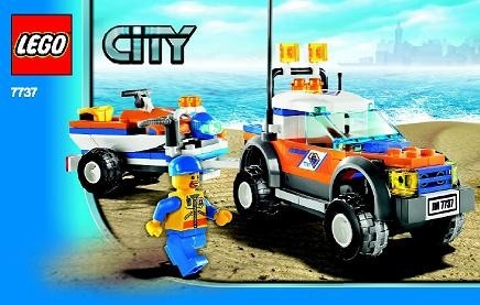INS7737-G 7737 BOUWBESCHRIJVING- Coast Guard 4WD & Jet Scooter gebruikt *