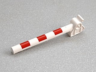 13359pb01-1 DUPLO Boom overweg (zie 13358) wit gebruikt *