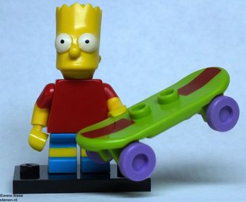 colsim-2 Bart Simpson met skateboard em standaard NIEUW *0M0000