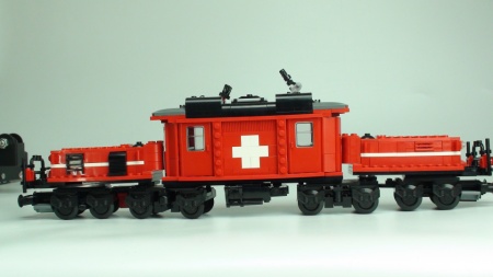 Ex 10183 Rode Zwitserse krokodil zonder motor