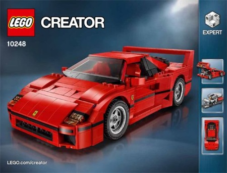 INS10248 10248 BOUWBESCHRIJVING- Ferrari F40 NIEUW *
