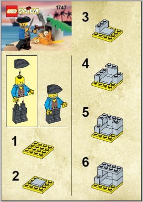 INS1747-G 1747 BOUWBESCHRIJVING- Treasure Surprise gebruikt *LOC RBS