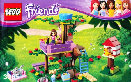 INS3065-Gb 3065 BOUWBESCHRIJVING- Friends: Olivia's Tree House MET GAATJES AAN ZIJKANT gebruikt *LOC BE