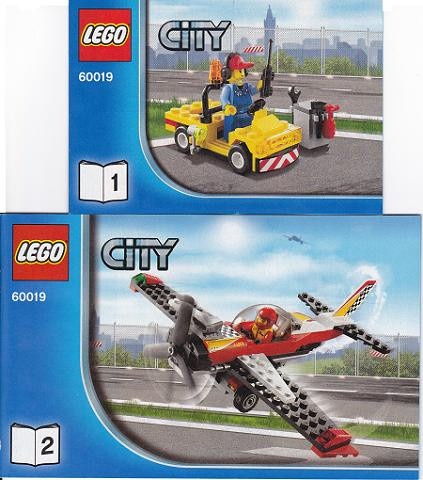 INS60019-G 60019 BOUWBESCHRIJVING- Stunt Plane (2 boekjes) gebruikt *