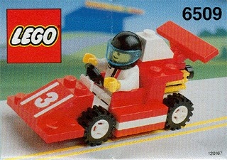 INS6509-G 6509 BOUWBESCHRIJVING- Red Devil Racer gebruikt *LOC M2