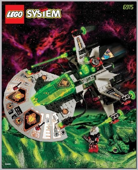 INS6915-G 6915 BOUWBESCHRIJVING- Warp Wing Fighter gebruikt *LOC RBS