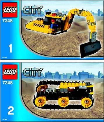 INS7248-G 7248 BOUWBESCHRIJVING- Digger (2 boekjes) gebruikt *
