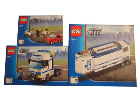 INS7288-G 7288 BOUWBESCHRIJVING- Mobile Police Unit (3 boekjes) gebruikt *
