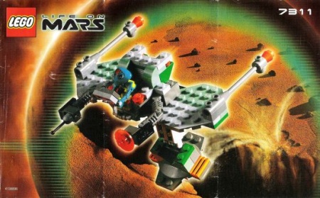 INS7311-G 7311 BOUWBESCHRIJVING- Life on Mars: Red Planet Cruiser gebruikt *