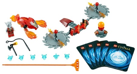 Set 70149 - Legends of Chima: Scorching Blades zonder doos- gebruikt