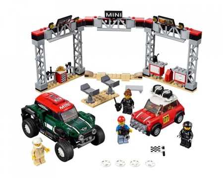 Set 75894-GB 1967 Mini Cooper S Rally and 2018 MINI John Cooper Works Buggy gebruikt deels gebouwd *B036