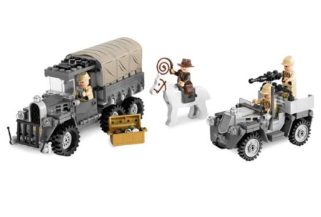 Set 7622 - Indiana Jones: Race of the Stolen Treasure D/H/C 97-100%- gebruikt