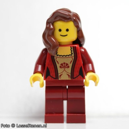 twn137 MINIPROMO Vrouw goud front, donkerrode benen NIEUW *0M0000