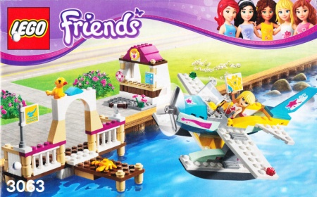 INS3063-Gb 3063 BOUWBESCHRIJVING- Friends: Heartlake Flying Club MET GAATJES AAN ZIJKANT gebruikt *LOC BE